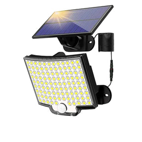 Luminária Refletor LED Solar com Sensor de Movimento e Controle