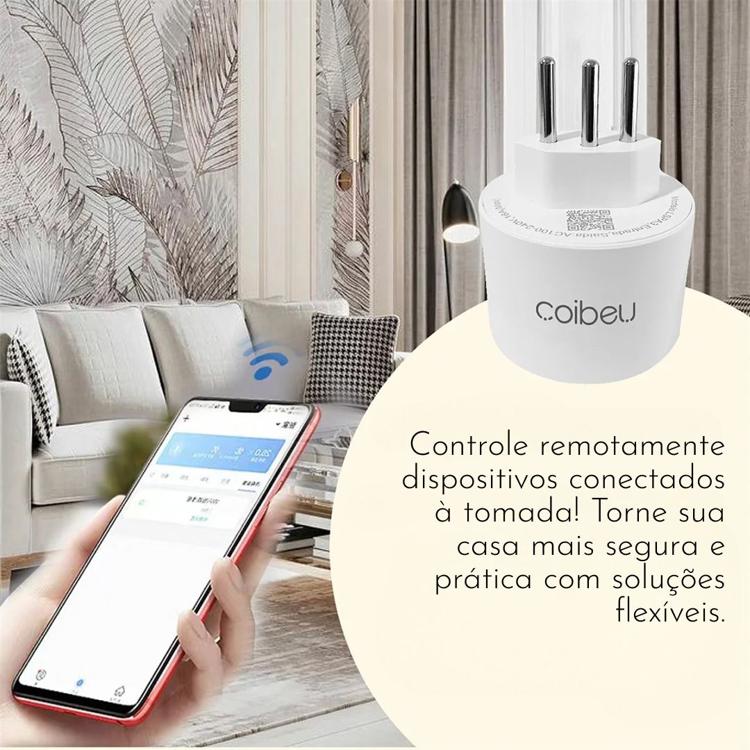 Tomada Inteligente Wi-Fi com Controle por Voz